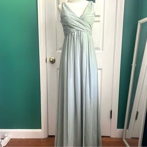 Birdie Grey Sage Green Bridesmaid Gown XS